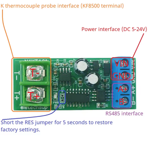 -200-1350C Modbus Rtu K-Type to RS485 Thermocouple-to-Digital Converter <strong>Module</strong> Wide Range <strong>Analog</strong> <strong>Temperature</strong> Measurement Board