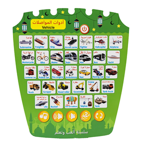 Juguetes 2023 árabe-inglés idiomas números y palabras máquina de aprendizaje con tarjetas niños juguete de lectura de puntos educativos interactivos - Product Image 1