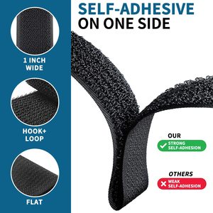 Heavy-Duty Nylon <strong>Loop</strong> Tape Double Sided <strong>Soft</strong> Fastener Tape with <strong>Elasticity</strong> and Heat Resistance One Side Hook <strong>Loop</strong>
