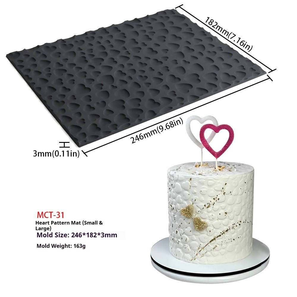 (163g) Tapis de texture cœur de pêche, taille MCT-31