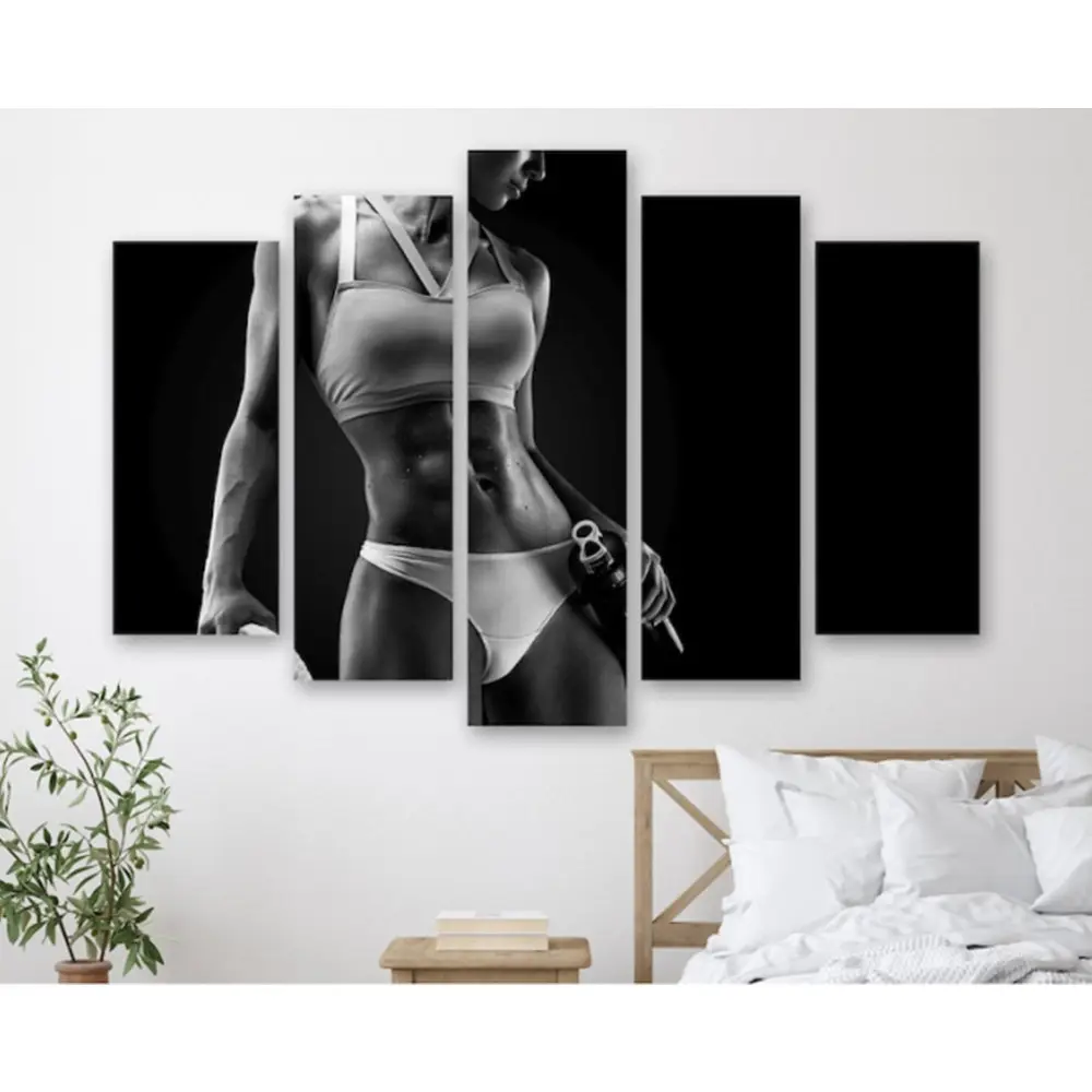 R-DZ01 Modern Home Decor Poster Custom Picture Canvas Digital Printing Sexy Nude Wall Art Oil Painting