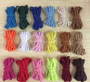 Makrome kordon 5mm 6mm pamuk örgü kordon çok renkli makrome iplik bel halat - Product Image 3