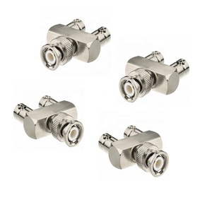 3 vías BNC macho a doble BNC hembra tipo T adaptador Audio RF coaxial conector doble salida coaxial divisor - Product Image 3