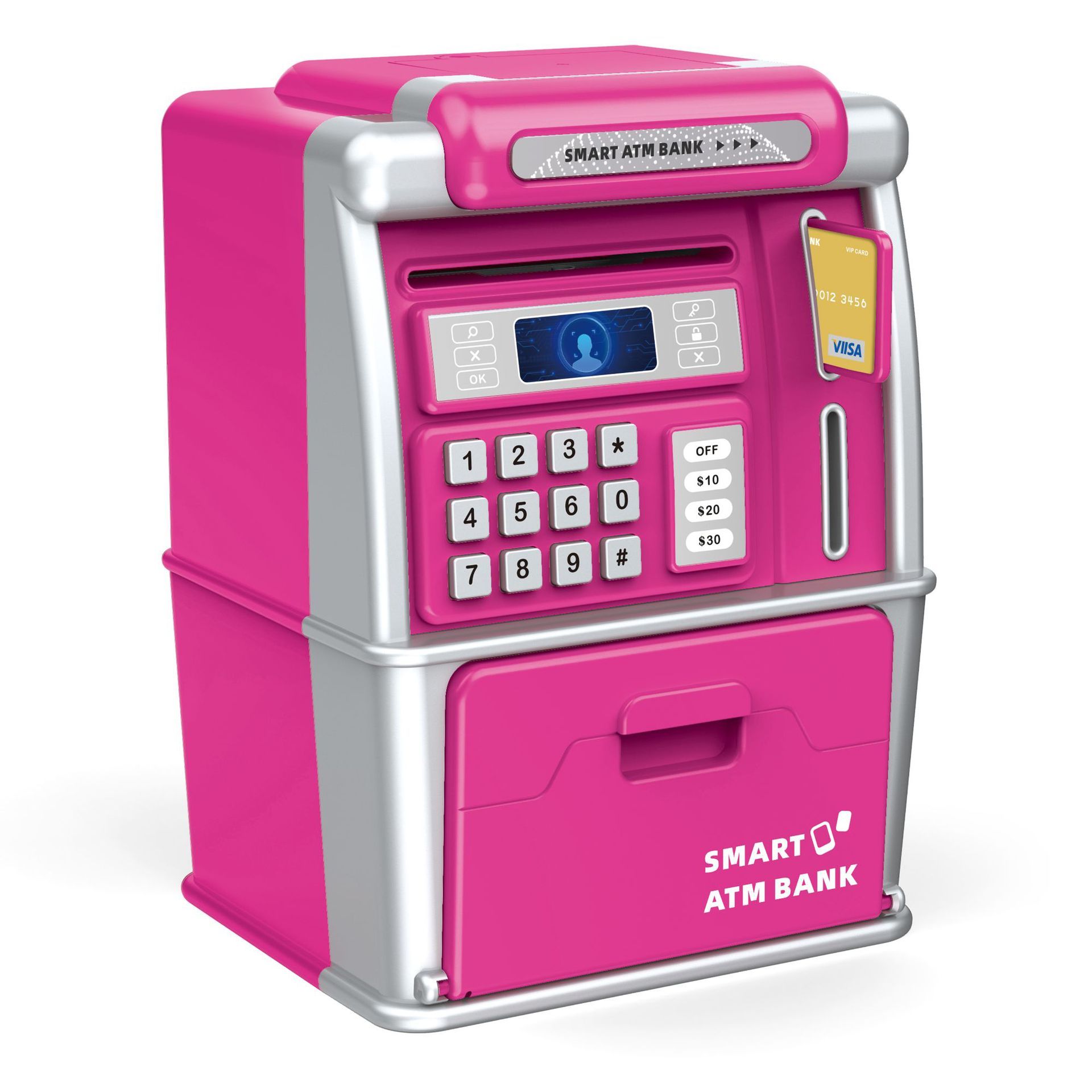 Dispensador de efectivo pequeño tipo cajero automático - rosa - caja sellada en inglés.
