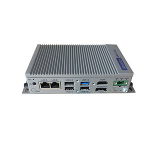 Computadora industrial integrada modular pequeña con procesador Intel Atom, 2 puertos Gigabit Ethernet, 4 puertos serie, 4 puertos USB, 2 unidades