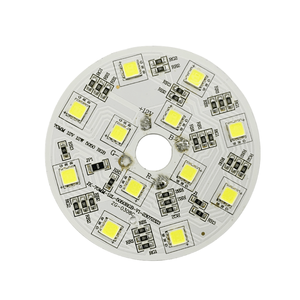 12V 12W 5050 SMD çip alüminyum PCB yuvarlak ampul devre beyaz renk 7000K PCB aydınlatma kurulu LED modülleri - Product Image 1