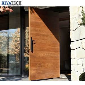 Xiyatech thiết kế sang trọng lớn MDF pivot mỹ hiện đại nhà không thấm nước rắn gỗ bên ngoài lối vào chính cho dân cư sử dụng - Product Image 6