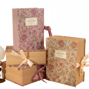 Souvenir Book-Shaped <strong>Gift</strong> Box Large Customizable Birthday Packaging Cosmetics Box Personalized Logo Design - Product Image 1