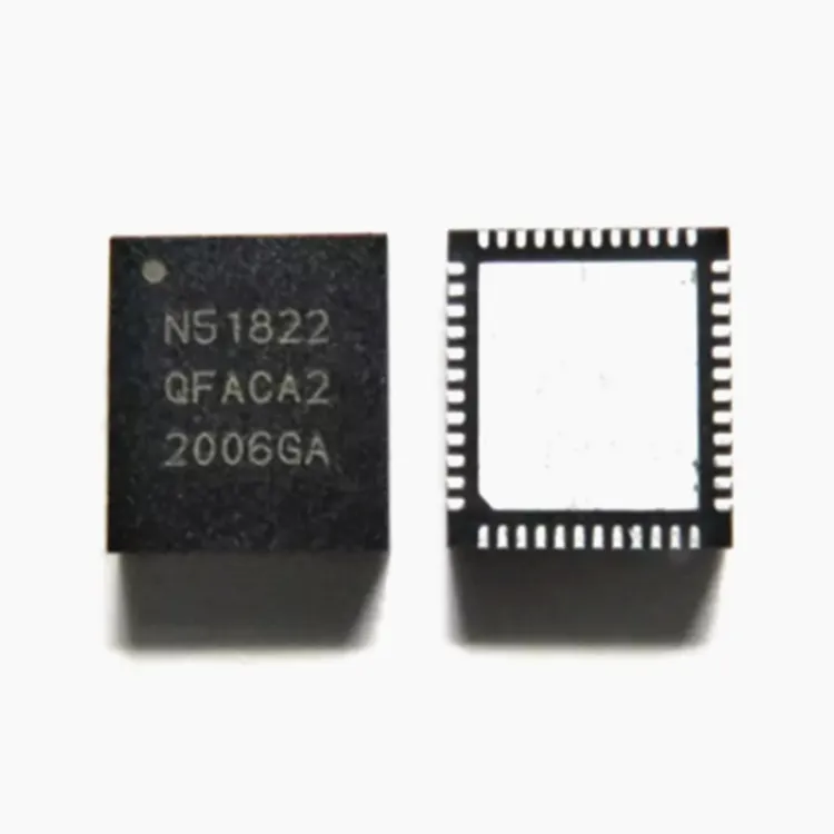 BLE ไร้สาย Multiprotocol RF SoC QFN48 NRF51822 BLE4.0ไร้สายชิป N51822 NRF51822-QFAC