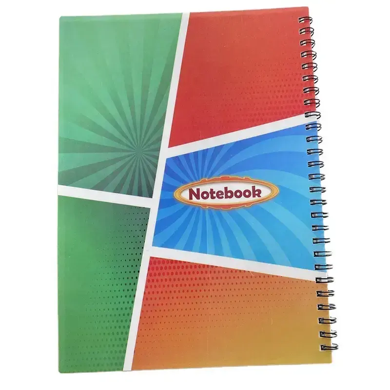 2024 Fabricante de notebook material de escritório livro de exercícios espiral duplo material estacionário escolar