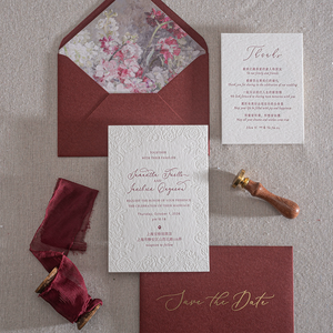 Produzione di Inviti Personalizzati e Partecipazioni di Nozze con Stampa Tipografica Letterpress su Carta Artistica e Biglietti d'Auguri Speciali - Product Image 3