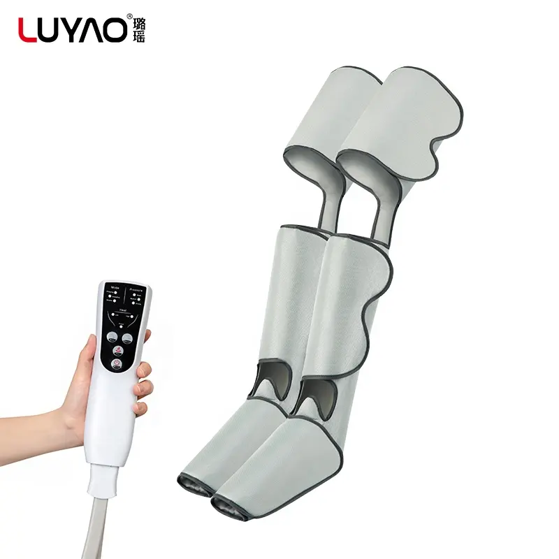 LY-670C Air Compression Leg and Foot Massager with Calf Heat for Circulation and Pain Relief