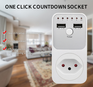Programmier bare Single Countdown Timer-Buchse Elektrische intelligente 10HR-Buchse für USB-Schnitts telle schalter mit SW-Stecker - Product Image 2