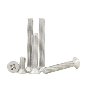 Factory Direct Sale M2-M12 Stainless Steel Flat Head Machine <strong>Screw</strong> for Various Applications - Product Image 1