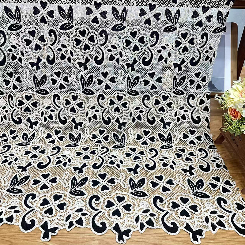 Black mix white flower