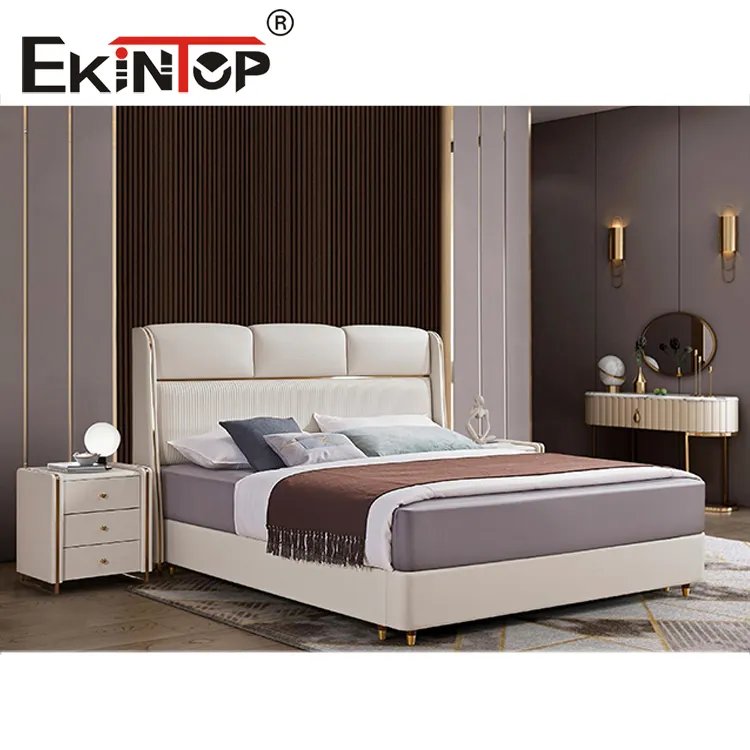 Ekintop-cama doble de estilo europeo para chica, moderna