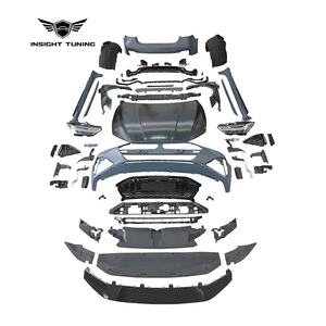Rekabetçi fiyat 2012-2018 araba tampon kafa ışık kaput çamurluk eski Audi A7 yükseltme için yeni Bodykit Upgrade C8 geniş gövde kiti 2015
