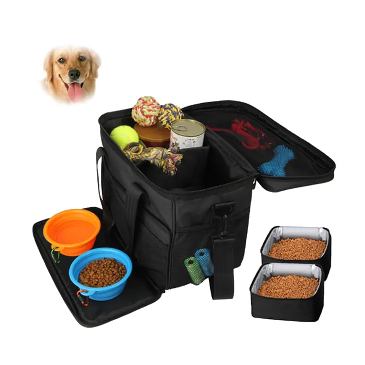 Складной органайзер-тоут, расширяемая сумка для домашних животных, для собак, одобрен авиапочтой, Рюкзак-переноска для путешествий на колесах