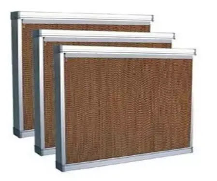 Commercio all'ingrosso di carta serra evaporativo acqua umida cortina di raffreddamento pad sistema di umidificazione per pollai fattoria di ventilazione