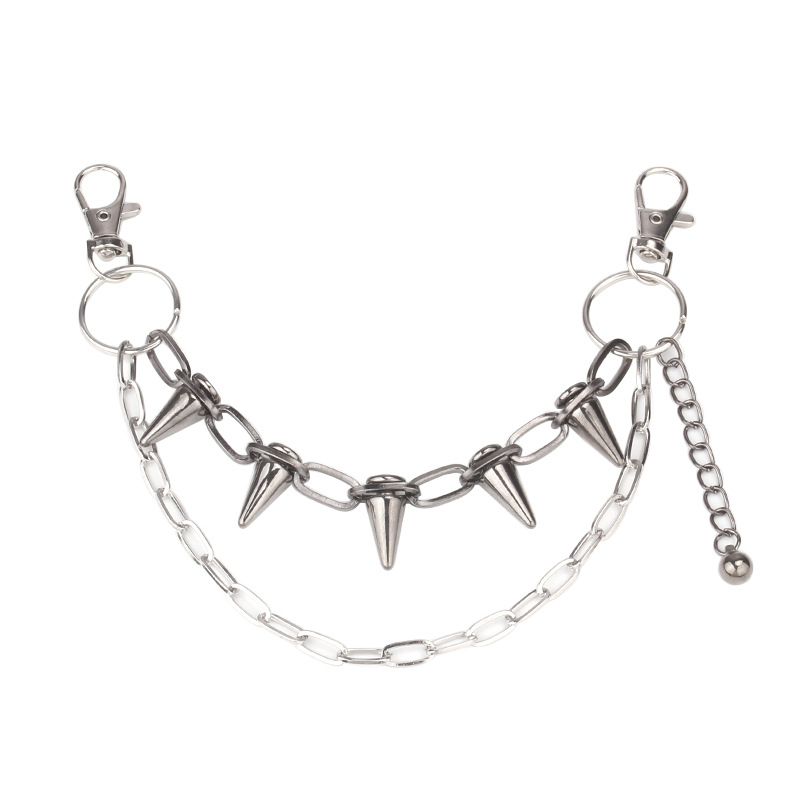 Cadena para bolso con tachuelas color bronce