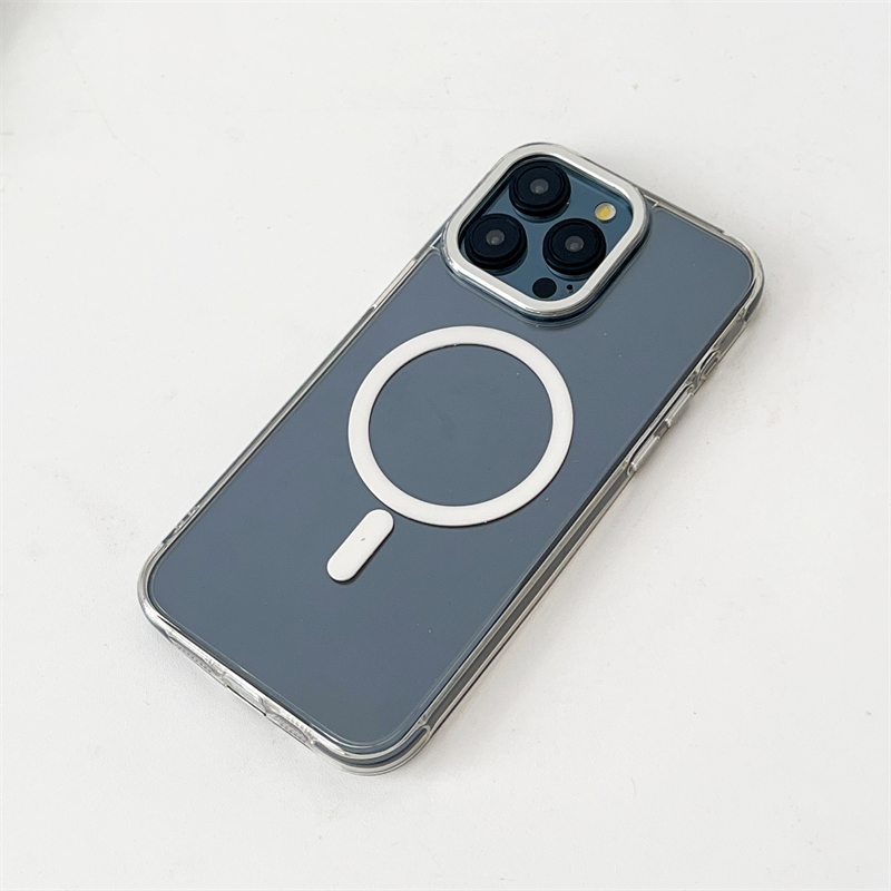 Coque transparente magnétique avec feuille acrylique