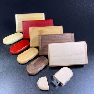高品质结婚礼物木制u盘竹木枫木核桃16gb u盘u盘带盒 - Product Image 6