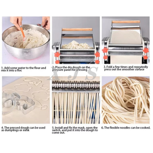商用电动面条机面条机面团滚筒切面机方便面制作机自动 - Product Image 6