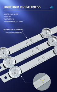 RH-036 32inch Smart <strong>Led</strong> Strip Light TV 6 <strong>Led</strong> 6V for Lnnotek DRT 3.0 32&quot; a B Type Rev0.2 With Big Lens - Product Image 5