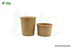 Yeni tasarım Kraft kağıt sos kabı biyobozunur tek kullanımlık kağıt sos kabı 1oz 2oz 3oz 4oz tek kullanımlık sos kabı kapaklı bardak - Product Image 6