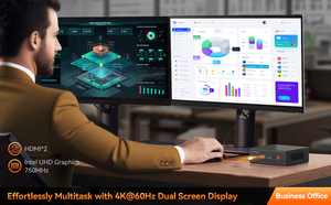 2025 N2 Pocket PC Win11 Pro <strong>Linux</strong> Mini Pc <strong>Desktop</strong> <strong>Computer</strong> Intel N150 Dual Display 4K 512GB SSD for Home School Office Work - Product Image 4