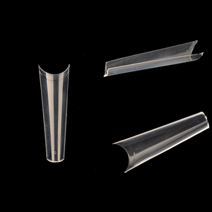 2XL โลงศพปลายเล็บแบบฝรั่งเศส Natura ใสเรียวเล็กกดบนเล็บ C โค้ง XXL C-curved coffin - Product Image 2