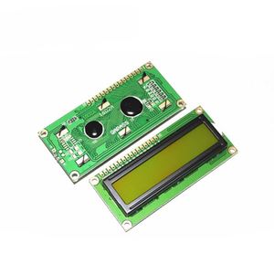 1602A 5V gelb-grüner Bildschirm mit Schwarzlicht 1602 16x2 LCD-Display IIC/I2C-Modul LCD1602 für Raspberry Pi Arduino STM32 DIY