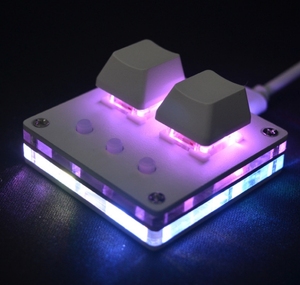 Mechanical <strong>Keyboard</strong> RGB Copy&amp;Paste 2-Key <strong>Keyboard</strong> Mini Gaming <strong>Custom</strong> Programming Keypad - Product Image 3