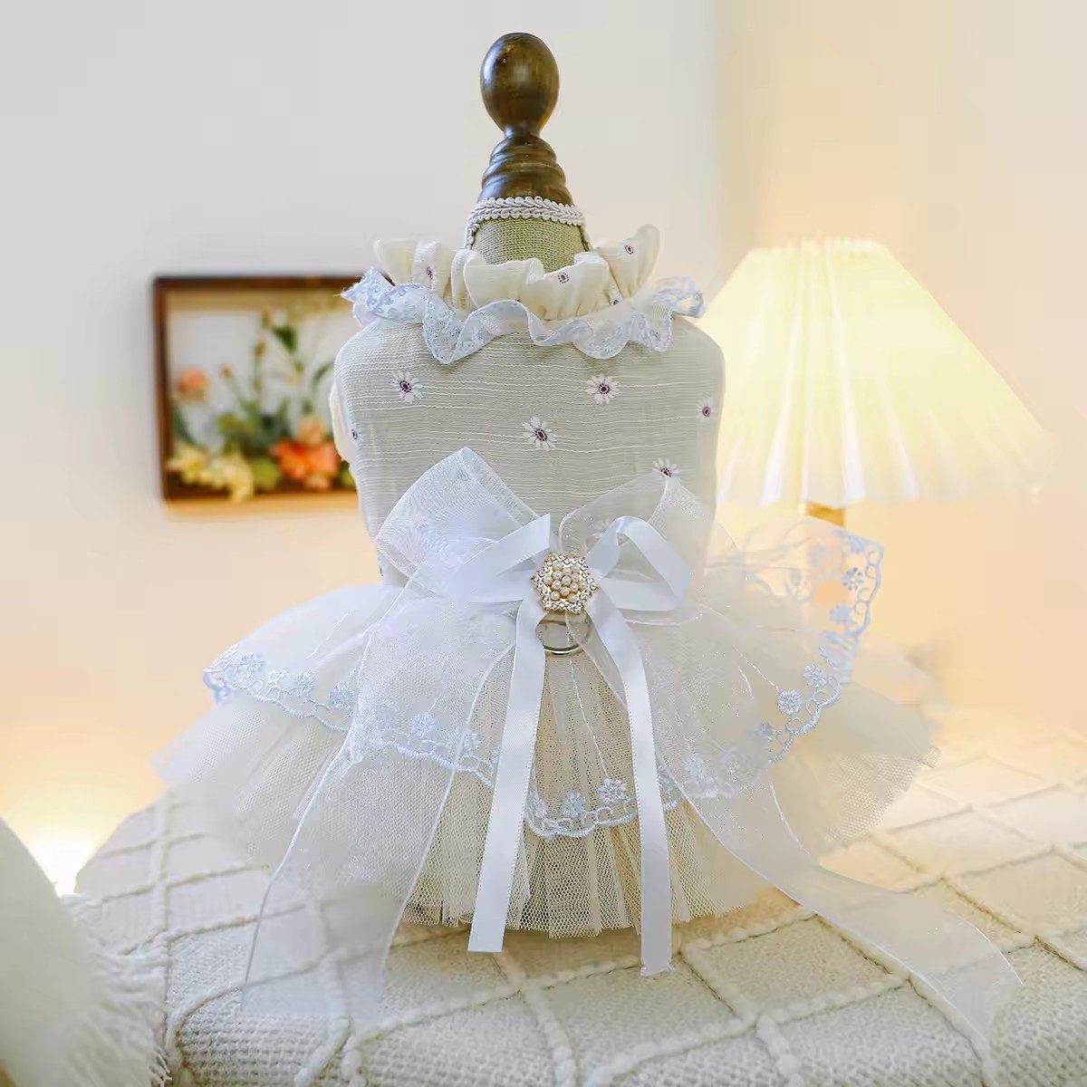 Gonna in tulle Waltz - Champagne