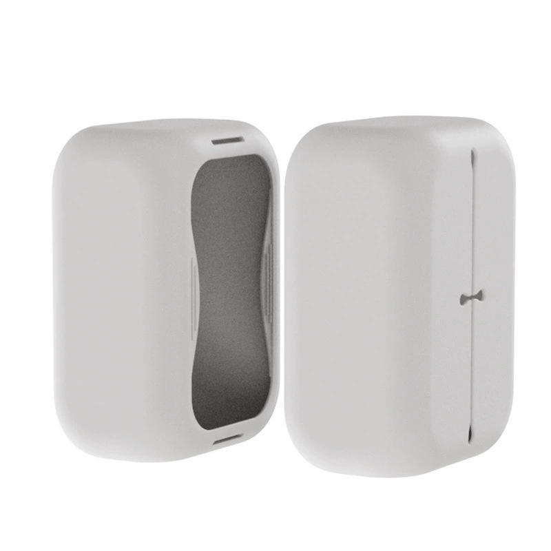 Boîte à mouchoirs colorée à motif de yeux ronds.