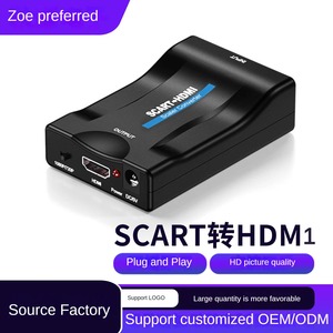 Convertidores de divisores de video HD de alta definición de 1080p Resolución 4K 60Hz SCART para convertidor HDM1 Pantalla de conmutador de cable Scart - Product Image 3