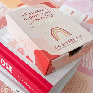 Custom Printing Affirmation Cards Packaging Box for Affirmation Cards