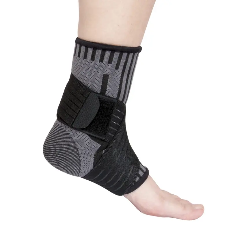 2020 Hot Sale Compression protect Ankle Support Sleeve Adjustable Sports Basketball Ankle Brace for adults