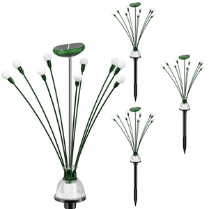 新しい推奨<span class=keywords><strong>Led</strong></span>ソーラー風力発電の揺れるホタルランプ景観庭屋外花火2 in 1ソーラーガーデンライト