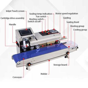 Riempimento di azoto completamente automatico e gocciolamento Mini pacchetto di calore sigillante sacchetto macchina di codifica data di scadenza con prezzo basso - Product Image 3