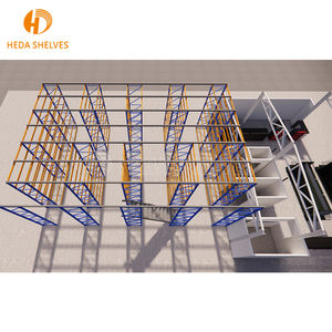 Mezzanino in acciaio per la raccolta di ordini multilivello con protezione contro la corrosione industriale Pallet scaffalature scaffali per lo stoccaggio in magazzini - Product Image 4