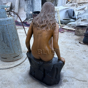 Blve ngoài trời Vườn kim loại nghệ thuật người phụ nữ bức tượng cuộc sống Kích thước đồng cô gái tượng đúc đồng Khỏa Thân người phụ nữ Điêu Khắc - Product Image 4