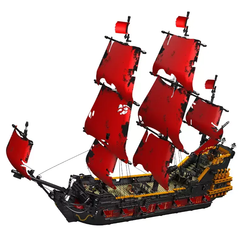 Mold King 13109 Rache Piraten schiff Kleinteil chen Kinder Puzzle Hohe Schwierigkeit Bausteine Spielzeug zusammenbauen