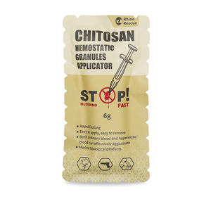 Rhino cứu hộ hemostat Bột Đại lý nhanh chóng đông máu Carboxymethyl Chitosan cầm máu hạt với ống tiêm Applicator - Product Image 1