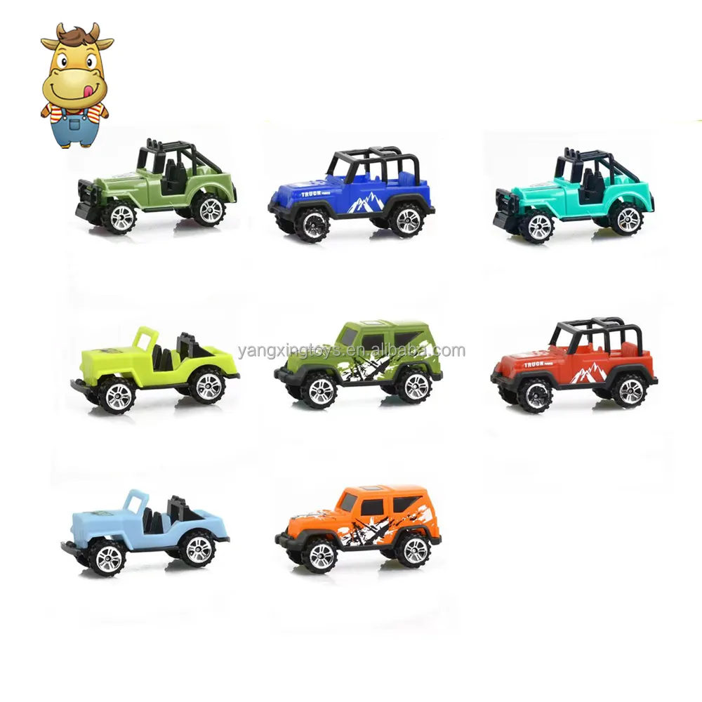 Crianças Diecast Model Car Toys Puxar para trás Mini Veículo clássico Inércia Deslizante Vários Tipos Misturados