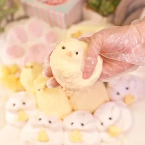 タバスクイーズストレス解消おもちゃかわいいスクイーズTPRおもちゃ子供向けホットセールカワイイースターチックふわふわシェルフィジェットモチチキン - Product Image 4