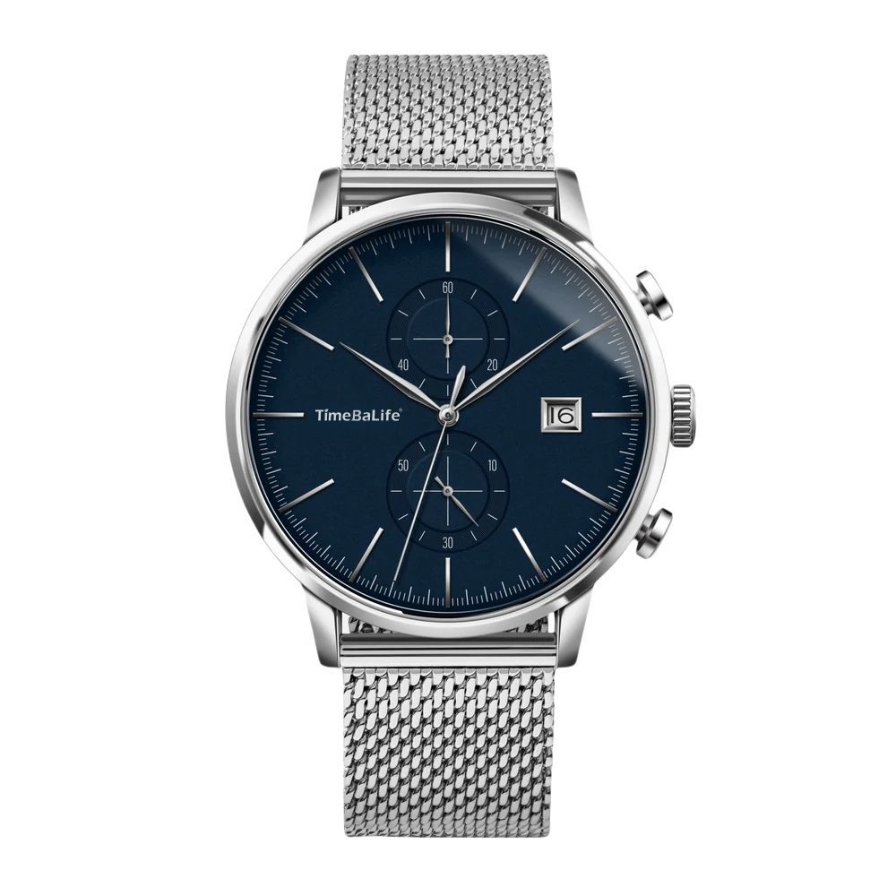 Blue Dial & Mesh Bracelet