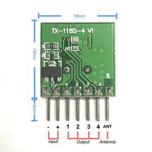 Universal Wireless RF Transmitter Learning 1527 Codierung modul 433,92 MHz Mini-Fernbedienung PCBA für Antenne