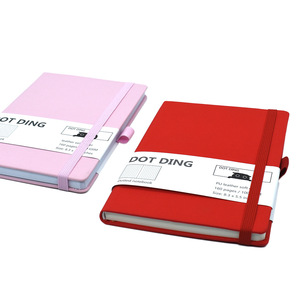 Top Rating di spessore semplice Business Notebook in pelle personalizzata diario Planner con corde elastiche e pagine di punti per regalo per bambini