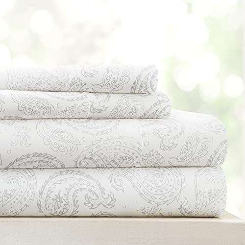 Paisley grossier gris clair
